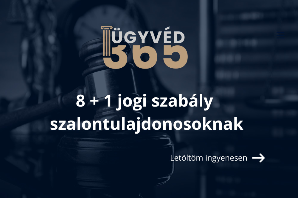 8+1 jogi szabály szalontulajdonosoknak